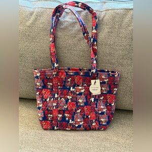 Vera Bradley Snoopy’s House Peanuts Small Vera Tote Bag NWT